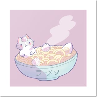 Ramen cat Posters and Art